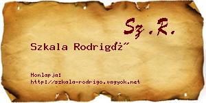 Szkala Rodrigó névjegykártya